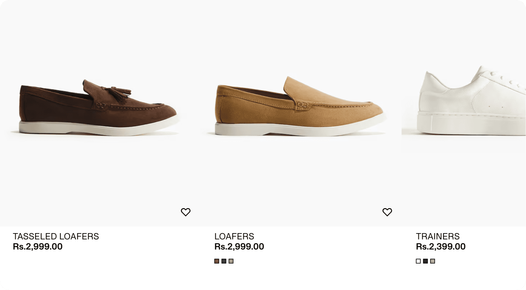 Fashion product page